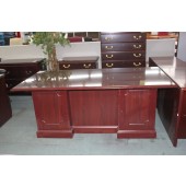 Used Mahogany Double Pedestal Desk