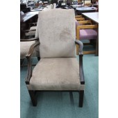 Used Beige Upholstered Side Chair