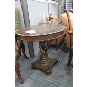 Used Round Twist Pedestal Side Table