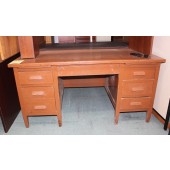 Used Solid Wood Teacher's Desk