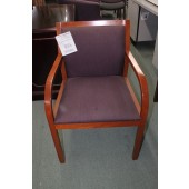 Used Plum Fabric Side Chair