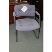 Used Blue and Gray Cantilever Chair