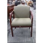 Used Olive Green and Cherry Side Chair