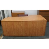 Used Oak Finish Laminate Desk Shell