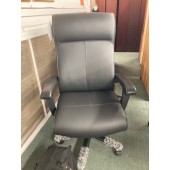 Used Charcoal Faux Leather Chair