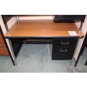 Used Metal Single Pedestal Desk
