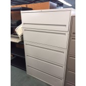 HON Five Drawer Lateral Filing Cabinet