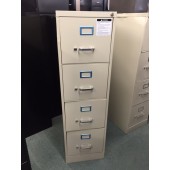 Closeout Putty Four Drawer 26.5" D File Cabinet - LIKE NEW - ONE LEFT!