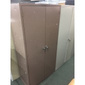 Used Tan Storage Cabinet