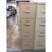 Used HON Four Drawer Filing Cabinet, Taupe Finish