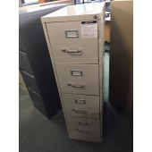Closeout Putty Four Drawer 26.5" D File Cabinet