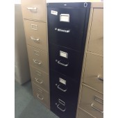 Four Drawer Vertical Filing Cabinet, Black