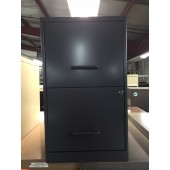 Closeout Charcoal Gray Two Drawer 18"D  File Cabinet