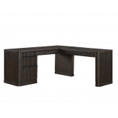 Tulane Office L-Shape Pedestal Desk with Open Return by Martin Furniture