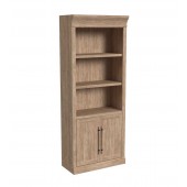 Willow Lane Bookcase with Doors by Martin, Natural Oak