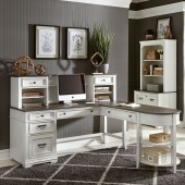Allyson Park L Shaped Desk Set by Liberty Furniture