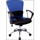 Mid-Back Blue Mesh Chair
