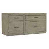 Hooker Furniture Home Office Linville Falls 60" Credenza with Small File and Lateral File