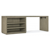 Hooker Furniture Home Office Linville Falls 84" Desk with Open Shelves 