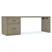 Hooker Furniture Home Office Linville Falls 84" Desk with Small File and Leg