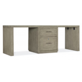 Hooker Furniture Home Office Linville Falls Desk - 84in Top-Small File and 2 Legs