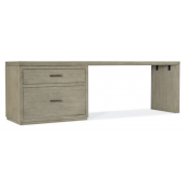 Hooker Furniture Home Office Linville Falls 96" Desk with Lateral File