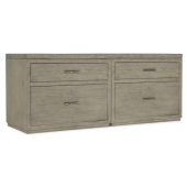 Hooker Furniture Home Office Linville Falls Credenza with 2 Lateral Files