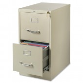 Fortress 22" Deep Two Drawer Vertical Putty File Cabinet
