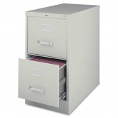 Fortress 22" Deep Two Drawer Vertical Gray File Cabinet