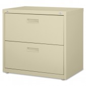 Lorell Two Drawer 30"W Putty Lateral File Cabinet LLR60556
