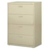 Lorell Four Drawer 30"W Putty Lateral File Cabinet