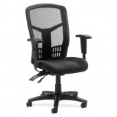 Lorell 86200 Executive Mesh Back Chair Black