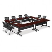 Square Mobile Nesting Table Set - Four Finishes