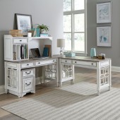 Magnolia Manor L Shaped Desk Set by Liberty Furniture