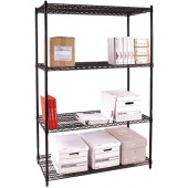 Wire Shelving Unit 48"W x 21"D x 72"H