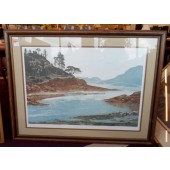 **** S O L D Framed Art - Hillside Water Inlet
