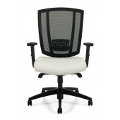 Upholstered Seat and Mesh Back Synchro-Tilter