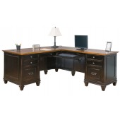 Hartford Right Hand L-Shaped Desk, Ebony