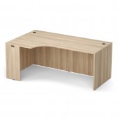 Performance Laminate Straight Front Desk with Left Corner Extension