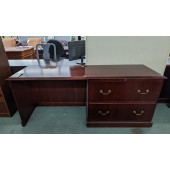 Used Credenza with Lateral Files