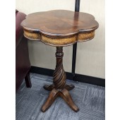 Used Walnut Pedestal End Table