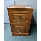 Used Oak Vertical File Cabinet by Coaster