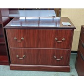 Used Mahogany Laminate Lateral File Cabinet by HON