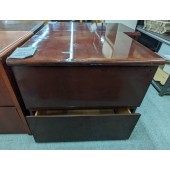 Used Wood and Laminate Lateral File Cabinet