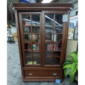 Used Sliding Glass Door Bookcase by Riverside