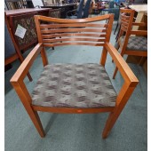 Used Wood and Upholstered Seat Side Chair