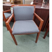 Used Wood and Upholstered Side Chair