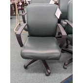 Used Mid Back Hunter Green Office Chair