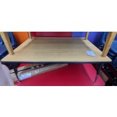 Used Woodgrain Activity Table with Adjustable Legs