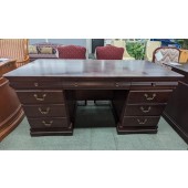 Used Double Pedestal Desk by Riverside